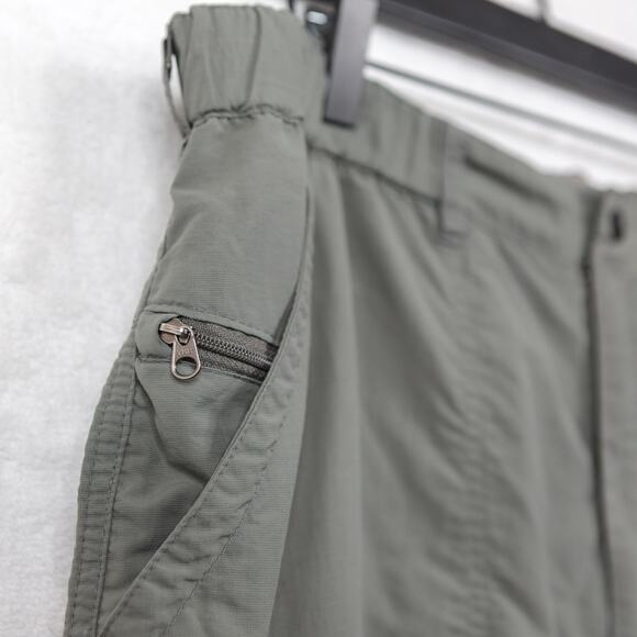 REI Nylon Zip-Off Cargo Pants Shorts UPF 50+ Outdoor Hiking Green Mens Sz XL 28L - Picture 3 of 10